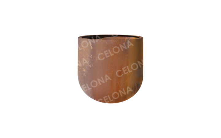 JARDINIERE LUNE EFFET CORTEN POUR VOS ESPACES EXTERIEUR 
POT DE FLEUR RESISTANT AUX INTEMPERIES POUR BALCON, JARDIN ET TERRASSE