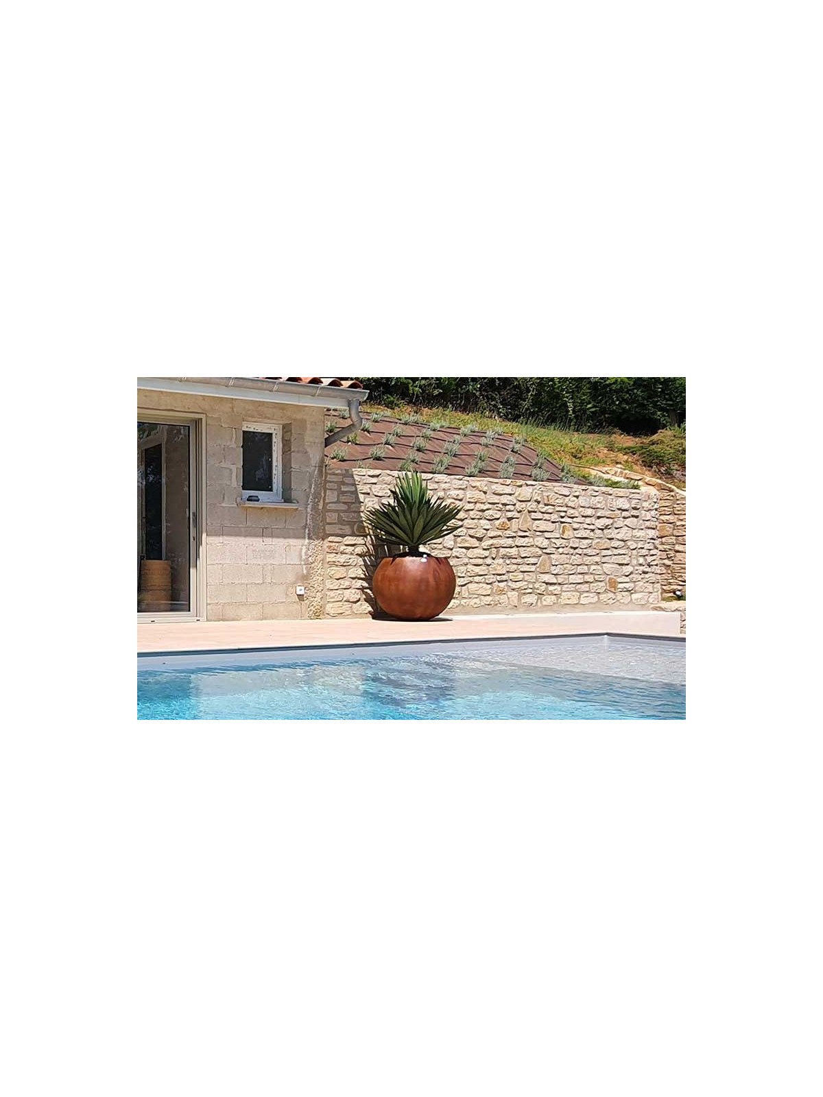 POT MILEO POLYETHYLENE EFFET CORTEN