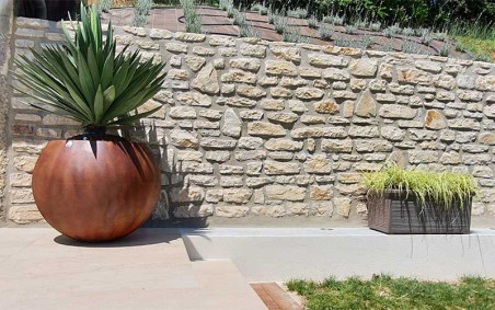 POT MILEO POLYETHYLENE EFFET CORTEN