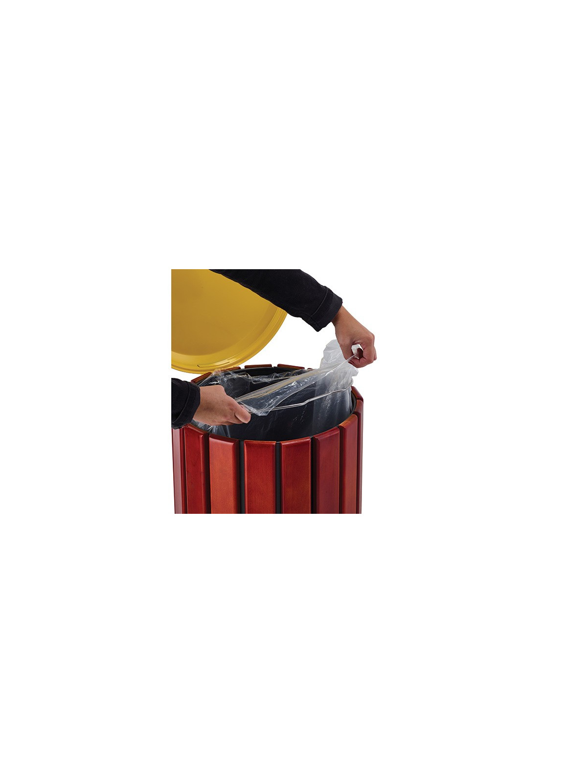 CORBEILLE DESIGN NATUREL MISO POUR ESPACE EXTÉRIEUR
POUBELLE ACIER ET BOIS AVEC COUVERCLE
RECYCLAGE ET TRI SÉLECTIF