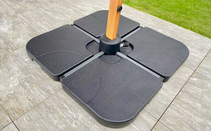 LOT DE 4 DALLES POUR PIEDS DE PARASOL