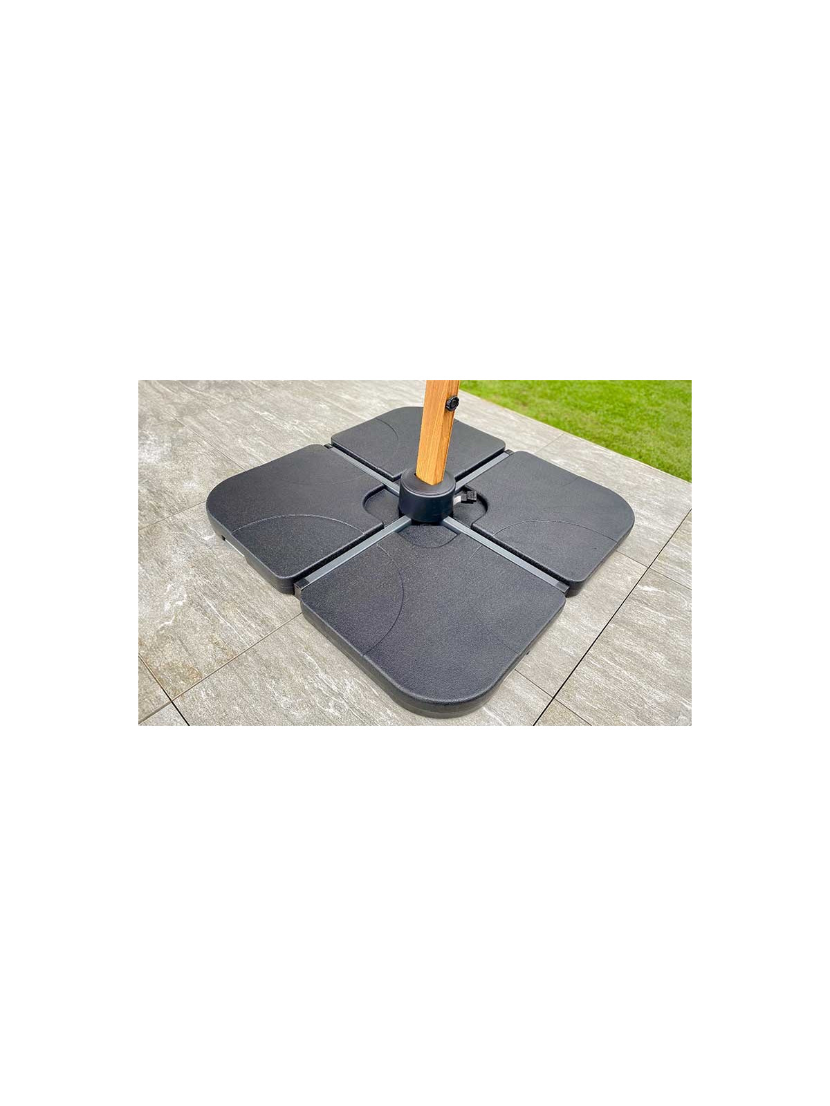 LOT DE 4 DALLES POUR PIEDS DE PARASOL