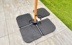 LOT DE 4 DALLES POUR PIEDS DE PARASOL