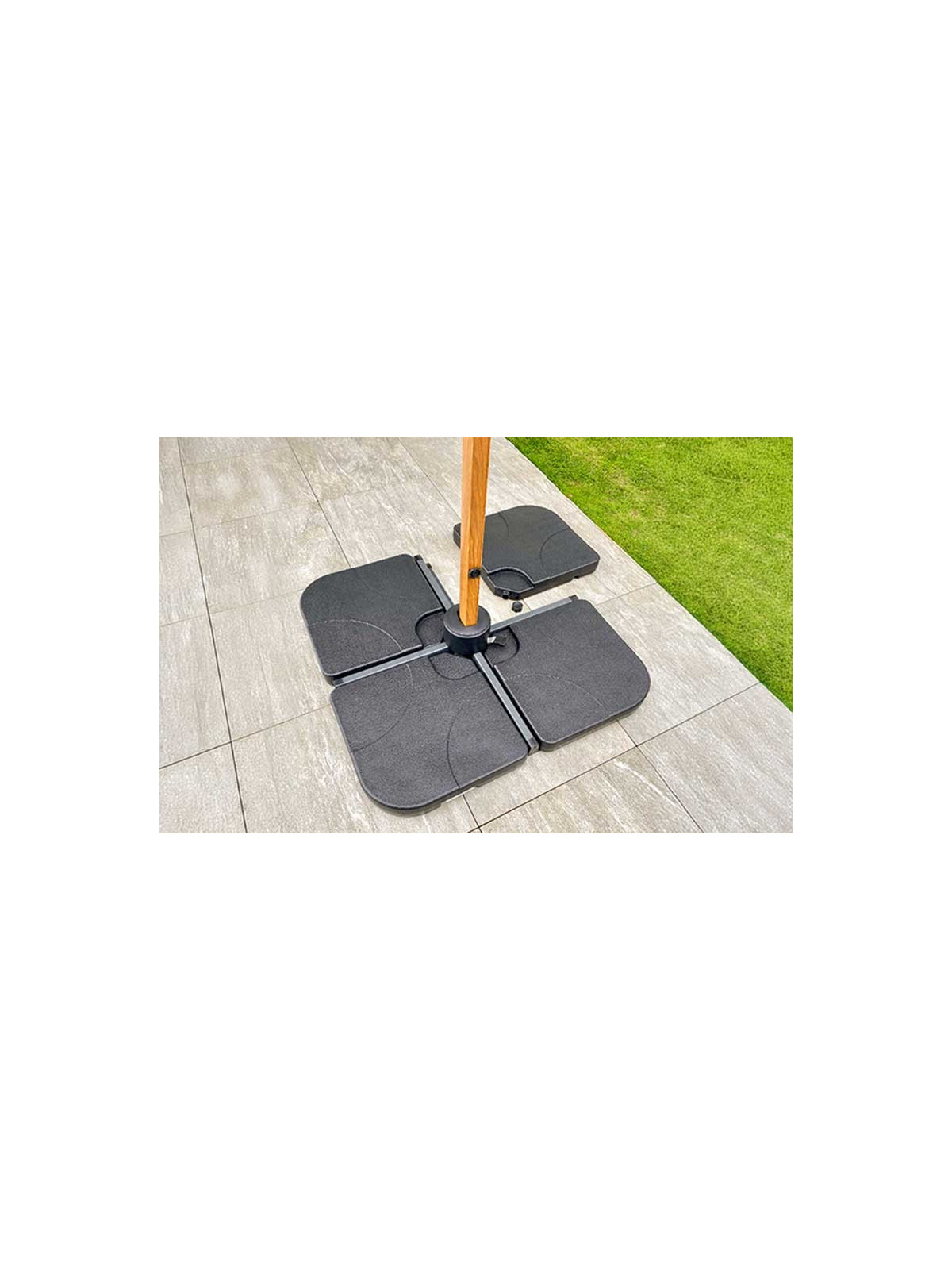 LOT DE 4 DALLES POUR PIEDS DE PARASOL
