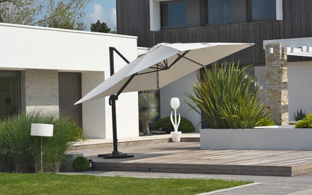 PARASOL DÉPORTÉ PALMA 2.5 x 2.5 m
PARASOL MODERNE POUR TERRASSE 
COIN OMBRAGE POUR ESPACE EXTÉRIEUR