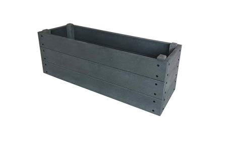 JARDINIÈRE RECTANGLE PLASTIQUE RECYCLE 1200 x 600 mm