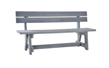 BANC PLASTIQUE RECYCLE lames plastique recyclé sans entretien