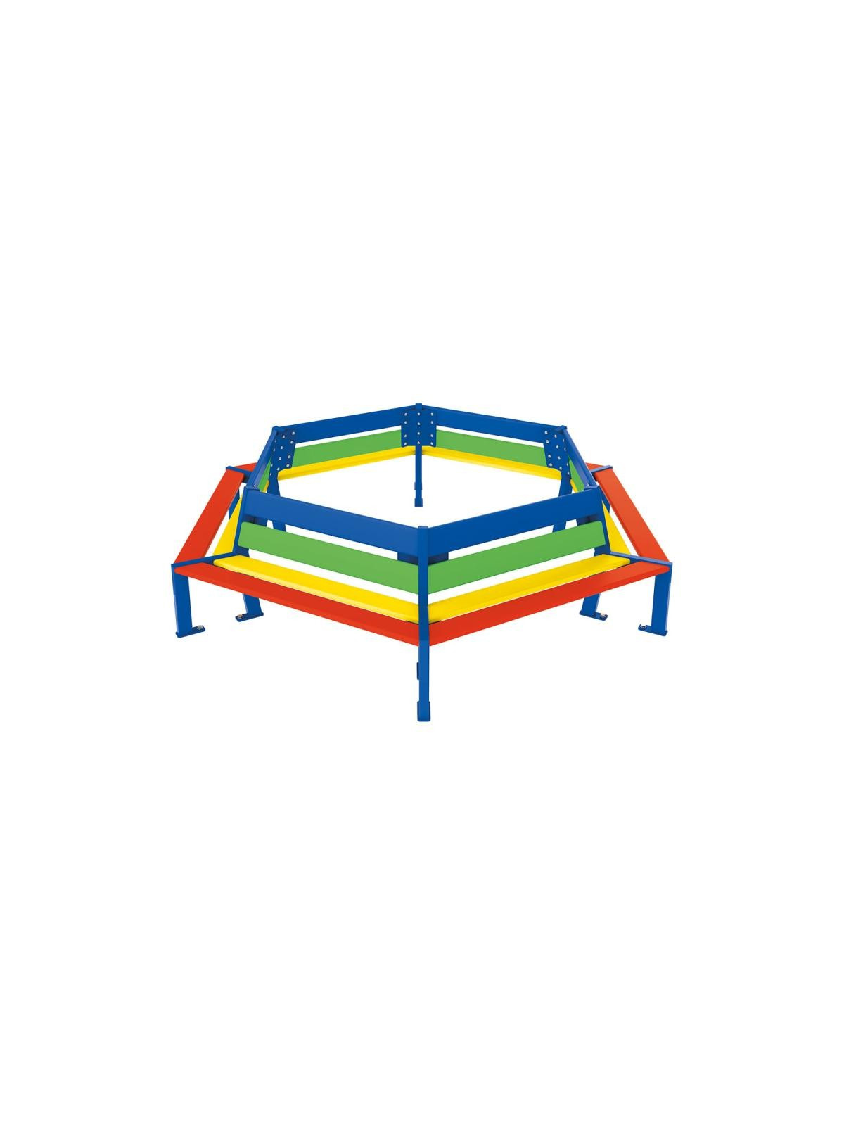 BANC POUR ENFANT ENTOURAGE ARBRE CAMILLE MULTICOLORE
BANC D'ENTOURAGE D'ARBRE POUR COUR D'ÉCOLE MATERNELLE PRIMAIRE