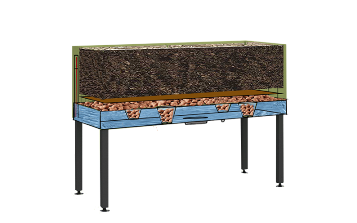 JARDINIÈRE PÉDAGOGIQUE RECTANGULAIRE OSLO 
JARDINIÈRE POUR ÉCOLE, CENTRE DE LOISIR OU COPROPRIÉTÉ