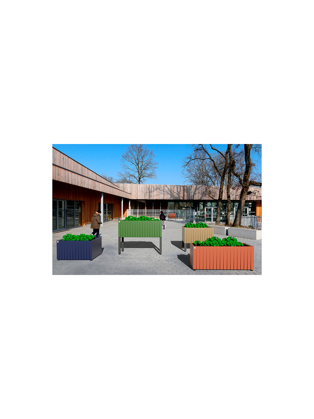 JARDINIÈRE PÉDAGOGIQUE RECTANGULAIRE OSLO 
JARDINIÈRE POUR ÉCOLE, CENTRE DE LOISIR OU COPROPRIÉTÉ