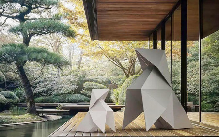 STATUE ORIGAMI OISEAU - COCOTTE
DÉCORATION HAUT DE GAMME POUR HOTEL TERRASSE ET ROOFTOP