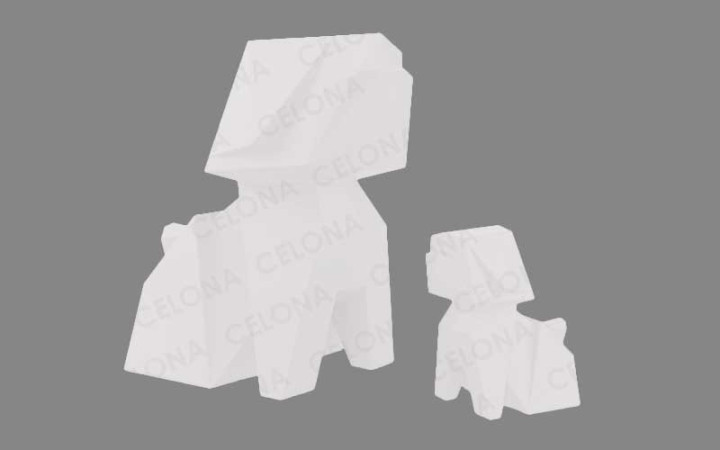 STATUE ORIGAMI CHIEN
DÉCORATION MODERNE ET CONTEMPORAINE
FIGURINE EN POLYÉTHYLÈNE POUR ESPACE EXTÉRIEUR ET INTÉRIEUR