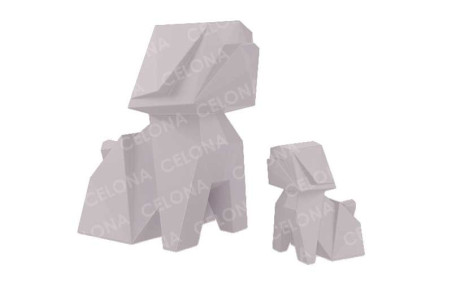 STATUE ORIGAMI CHIEN
DÉCORATION MODERNE ET CONTEMPORAINE
FIGURINE EN POLYÉTHYLÈNE POUR ESPACE EXTÉRIEUR ET INTÉRIEUR