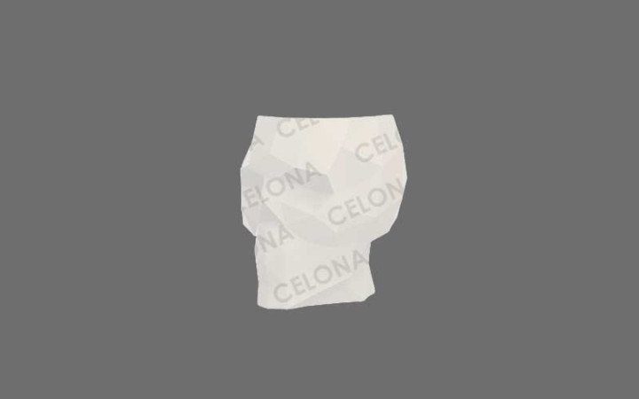 TABOURET ORIGAMI SQUELETTE 
ASSISE DESIGN ET MODERNE POUR ESPACE DE REPOS INTÉRIEUR ET EXTÉRIEUR