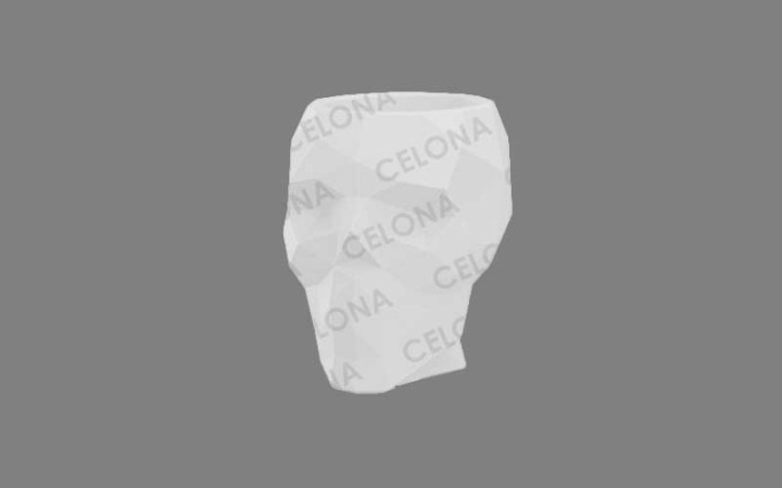 MINI POT ORIGAMI SQUELETTE 
POT DE FLEUR EN POLYETHYLENE DESIGN 
BAC A FLEUR INTERIEUR EXTERIEUR