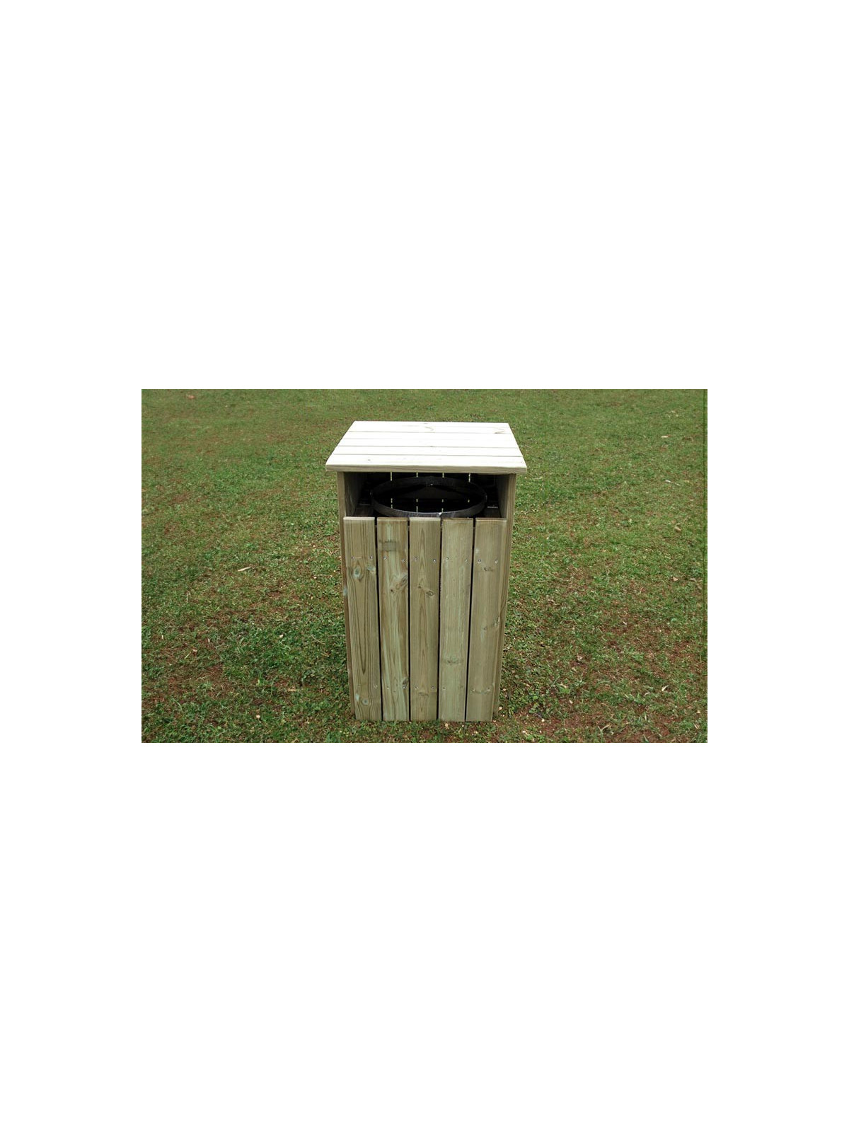 CORBEILLE EXTÉRIEURE EN BOIS LAURIA
GRANDE POUBELLE EN BOIS