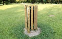 CORBEILLE EN BOIS LAURINE 100 L SANS COUVERCLE