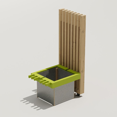 JARDINIÈRE MODULAIRE EN BOIS
POT DE FLEUR BRISE VUE GAMME DESIBOIS MOBILIER URBAIN ÉCOLOGIQUE NATUREL