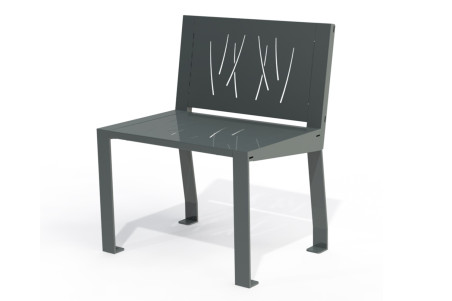 FAUTEUIL EXTERIEUR LISERON TOUT ACIER
MOBILIER URBAIN ACIER ESPACE PUBLIC
CHAISE URBAINE POUR COLLECTIVITÉ