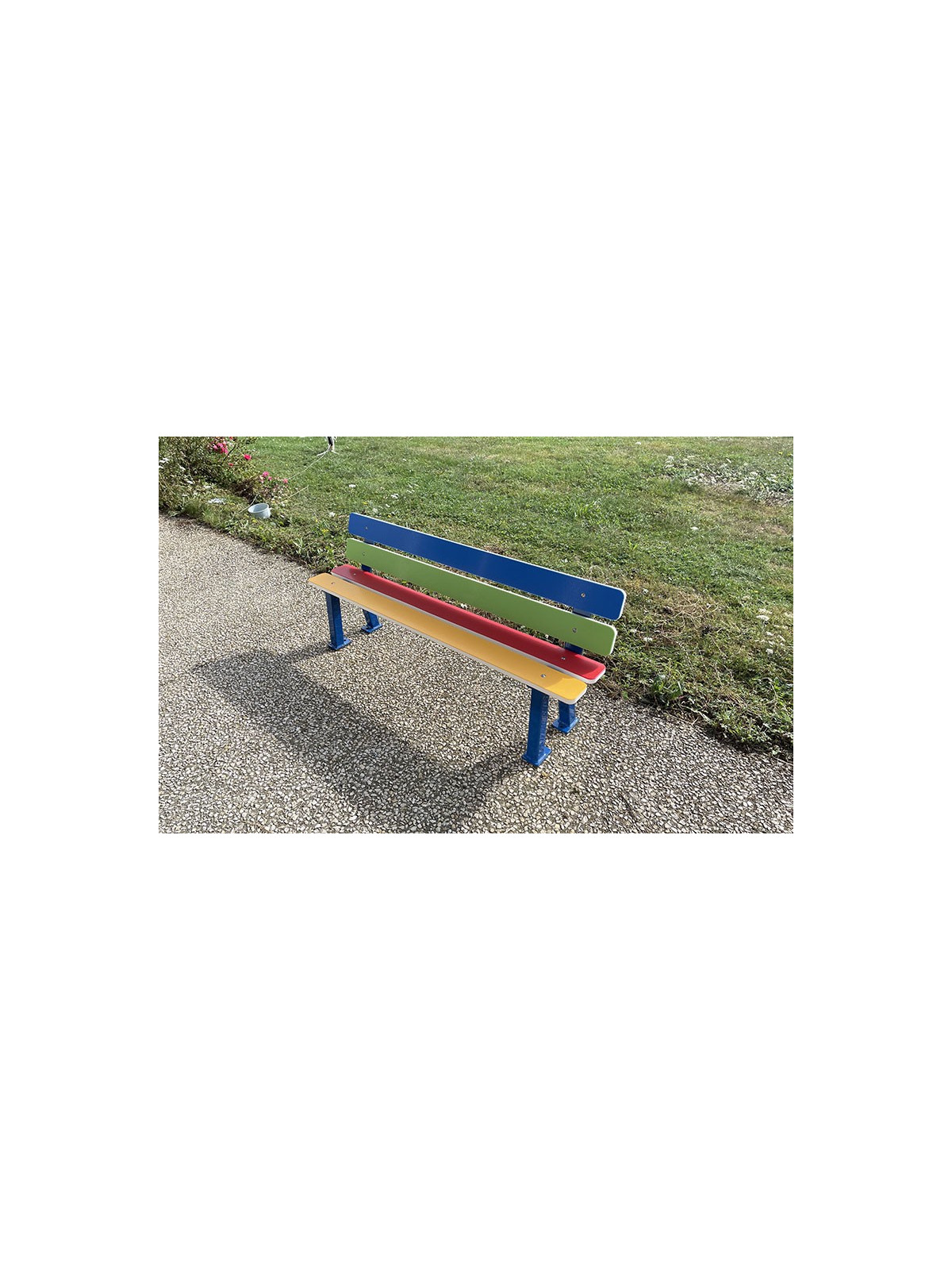 BANC ARC EN CIEL POUR ESPACE EXTERIEUR
MOBILIER URBAIN POUR ENFANT
BANC EXTERIEUR POUR ECOLE