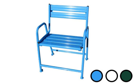 FAUTEUIL ACIER ET ALU SENIOR SABO
MOBILIER URBAIN PMR ESPACE EXTERIEUR 
FAUTEUIL ACIER ET ALUMINIUM DESIGN HOPITAL ET EHPAD