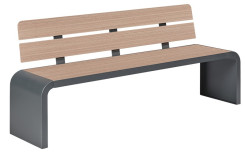 BANC PUBLIC MODERNE ACIER ET BOIS COMPACT
MOBILIER URBAIN FRANÇAIS POUR COLLECTIVITÉ ET PROFESSIONNEL