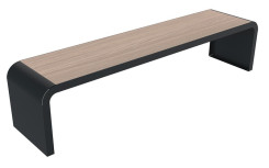 BANQUETTE BOIS COMPACT ET ACIER CLEVELAND
BANC SANS DOSSIER MODERNE POUR ESPACE URBAIN PROFESSIONNEL