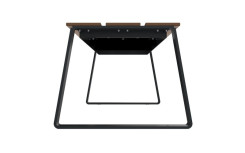 BANQUETTE DESIGN URBAINE KIMI
BANC EXTERIEUR MODERNE POUR COLLECTIVITÉ 
MOBILIER URBAIN EN ACIER ET BOIS COMPACT