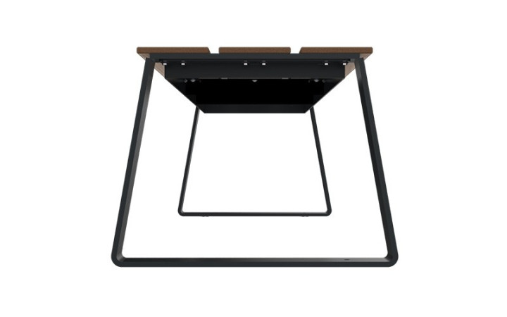 BANQUETTE DESIGN URBAINE KIMI
BANC EXTERIEUR MODERNE POUR COLLECTIVITÉ 
MOBILIER URBAIN EN ACIER ET BOIS COMPACT