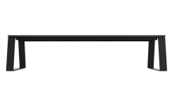 BANQUETTE DESIGN URBAINE KIMI
BANC EXTERIEUR MODERNE POUR COLLECTIVITÉ 
MOBILIER URBAIN EN ACIER ET BOIS COMPACT