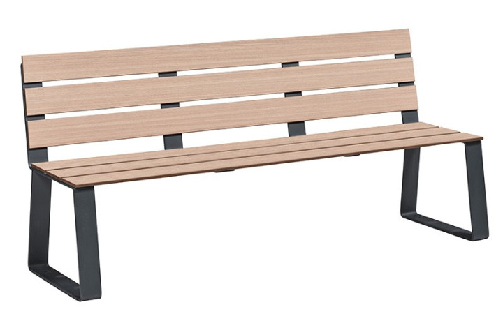 BANC MODERNE EXTÉRIEUR PAYSAGISTE ENTREPRISE ET COLLECTIVITÉ
BANC DE VILLE KIMI EN ACIER ET BOIS COMPACT