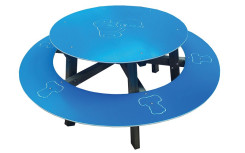 TABLE PIQUE NIQUE RONDE ENFANT
MOBILIER URBAIN EN BOIS SPÉCIAL ENFANT POUR ECOLE OU AIRE DE JEUX