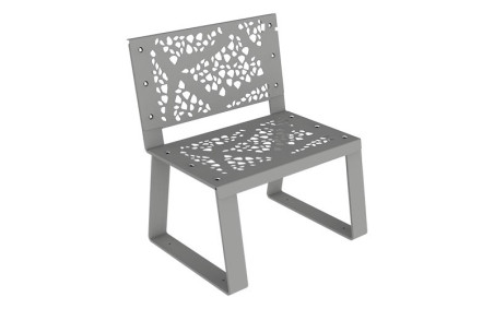FAUTEUIL ACIER DESIGN DÉCOUPE LASER OBY FABRIQUE EN FRANCE
SIÈGE URBAIN AVEC DESIGN EN ACIER POUR ESPACE DE REPOS