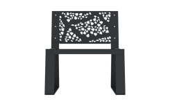 FAUTEUIL ACIER DESIGN DÉCOUPE LASER OBY FABRIQUE EN FRANCE
SIÈGE URBAIN AVEC DESIGN EN ACIER POUR ESPACE DE REPOS