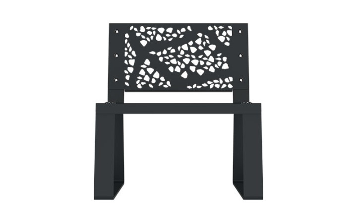 FAUTEUIL ACIER DESIGN DÉCOUPE LASER OBY FABRIQUE EN FRANCE
SIÈGE URBAIN AVEC DESIGN EN ACIER POUR ESPACE DE REPOS