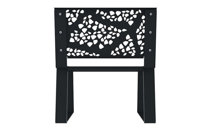 FAUTEUIL ACIER DESIGN DÉCOUPE LASER OBY FABRIQUE EN FRANCE
SIÈGE URBAIN AVEC DESIGN EN ACIER POUR ESPACE DE REPOS