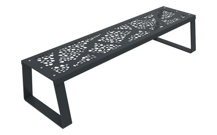 BANQUETTE ACIER DESIGN OBY DECOUPE LASER
MOBILIER URBAIN MODERNE POUR ESPACE PUBLIC
BANC PUBLIC SANS DOSSIER EN ACIER