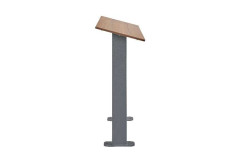 ASSIS DEBOUT TANNE ACIER ET BOIS COMPACT
MOBILIER URBAIN POUR ARRÊT DE BUS OU ESPACE PUBLIC
ASSIS DEBOUT DESIGN ET MODERNE