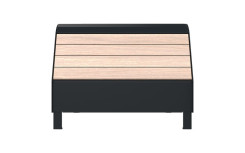 CHAISE LONGUE ROBRI ACIER ET COMPACT
TRANSAT DESIGN POUR ENTREPRISE
BAIN DE SOLEIL MODERNE POUR TERRASSE