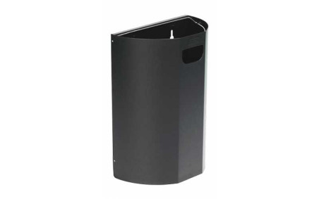 COLLECTEUR MURAL DEMI LUNE EN ACIER
POUBELLE EXTERIEUR POUR PARKING OU ESPACE PUBLIC
CORBEILLE MURALE D’EXTÉRIEUR