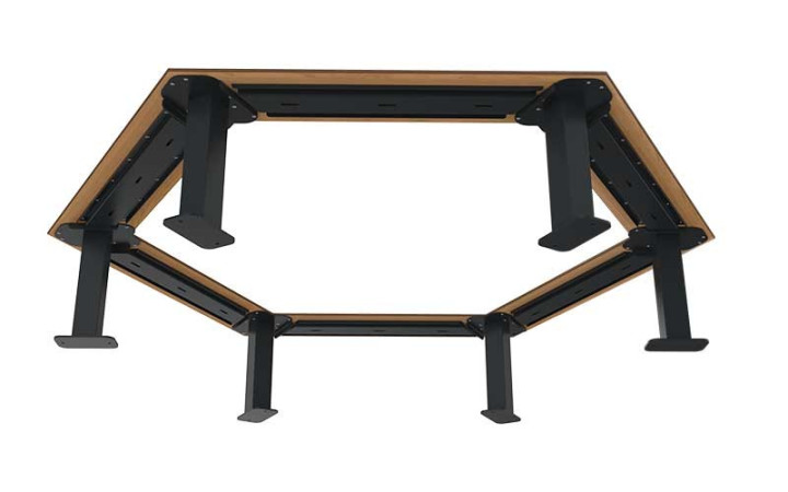 BANQUETTE VINI EN ACIER ET BOIS COMPACT
MOBILIER URBAIN ENTOURAGE D'ARBRE MODERNE ET DESIGN