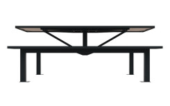 TABLE DE PIQUE NIQUE THALA ACIER ET BOIS COMPACT
MOBILIER URBAIN DESIGN ET MODERNE POUR RESTAURATION RAPIDE OU TERRASSE