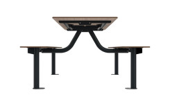 TABLE DE PIQUE NIQUE KODA ACIER ET BOIS COMPACT TROU DE PARASOL
MOBILIER URBAIN PUBLIC POUR ESPACE DE RESTAURATION EXTERIEUR