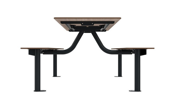 TABLE DE PIQUE NIQUE KODA ACIER ET BOIS COMPACT TROU DE PARASOL
MOBILIER URBAIN PUBLIC POUR ESPACE DE RESTAURATION EXTERIEUR