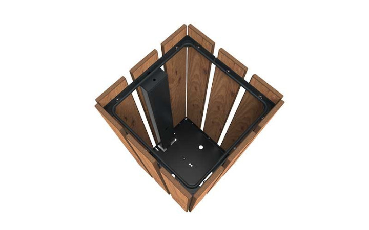 CORBEILLE CARREE TYREL EN ACIER ET BOIS COMPACT 50 L
POUBELLE CARRÉE POUR ESPACE URBAIN COLLECTIVITÉ