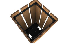 POUBELLE PUBLIQUE TYREL ACIER ET BOIS COMPACT 75 L
CORBEILLE URBAINE POUR COLLECTIVITÉ