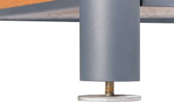 Jardinière carrée EREN acier bois compact, Bac à palmier collectivité