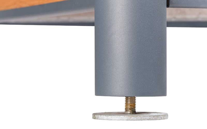 Jardinière carrée EREN acier bois compact, Bac à palmier collectivité