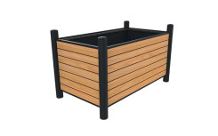 JARDINIÈRE RECTANGLE EREN ACIER ET BOIS COMPACT
FLEURISSEMENT URBAIN DE LA COLLECTIVITÉ
BAC A FLEUR MODERNE ESPACE PUBLIC