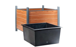 JARDINIÈRE RECTANGLE EREN ACIER ET BOIS COMPACT
FLEURISSEMENT URBAIN DE LA COLLECTIVITÉ
BAC A FLEUR MODERNE ESPACE PUBLIC